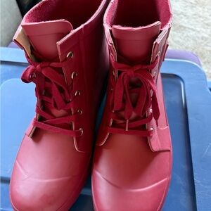 Torrid Red Lace-Up Women's Boots